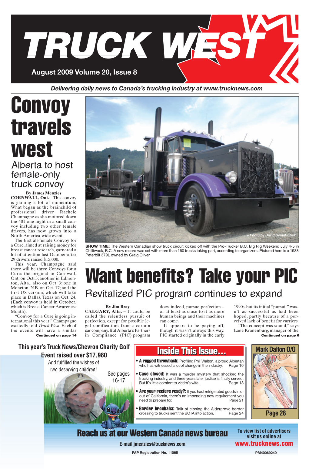 Convoy Travels West Alberta to Host Female-Only Truck Convoy by James Menzies CORNWALL, Ont