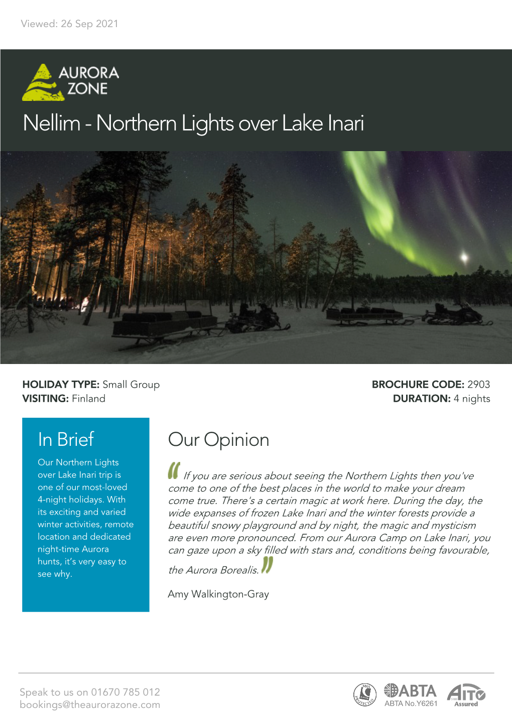 Nellim - Northern Lights Over Lake Inari