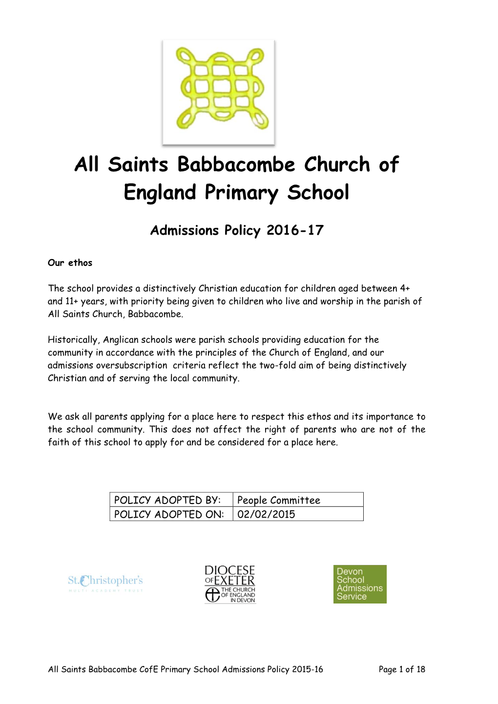 All Saints Babbacombe Church of England Primary School