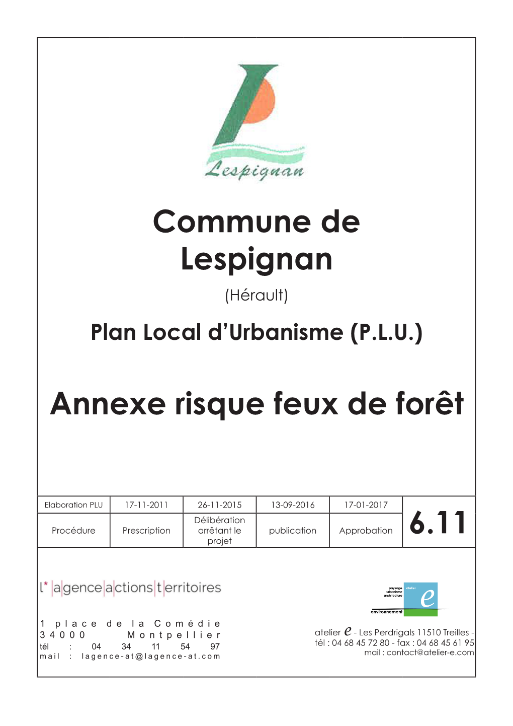 Commune De Lespignan Annexe Risque Feux De Forêt 6.11