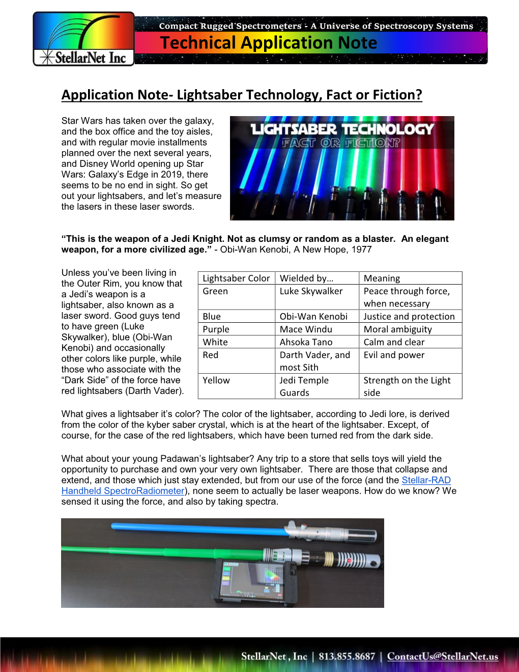 Lightsaber Technology, Fact Or Fiction?