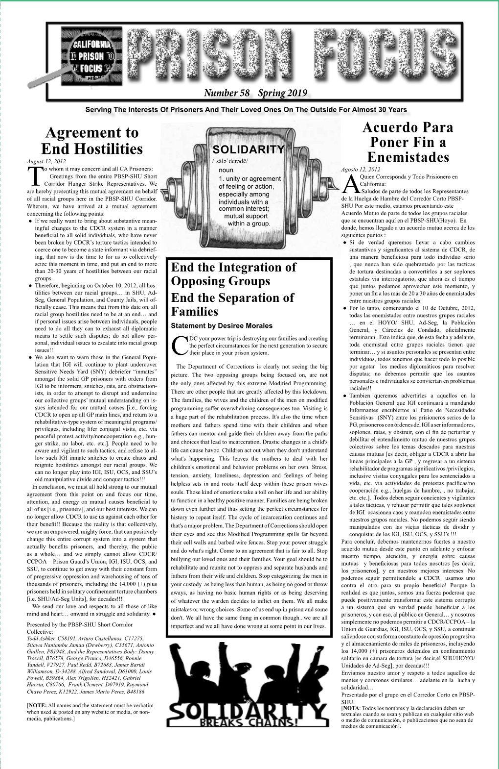 Agreement to End Hostilities