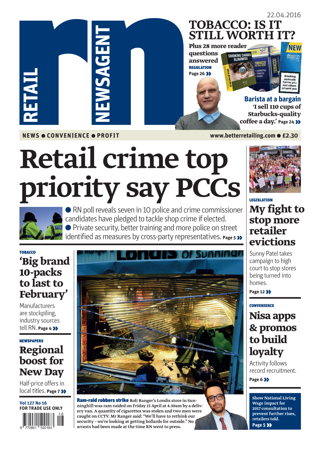 Retail Crime Top Priority Say Pccs