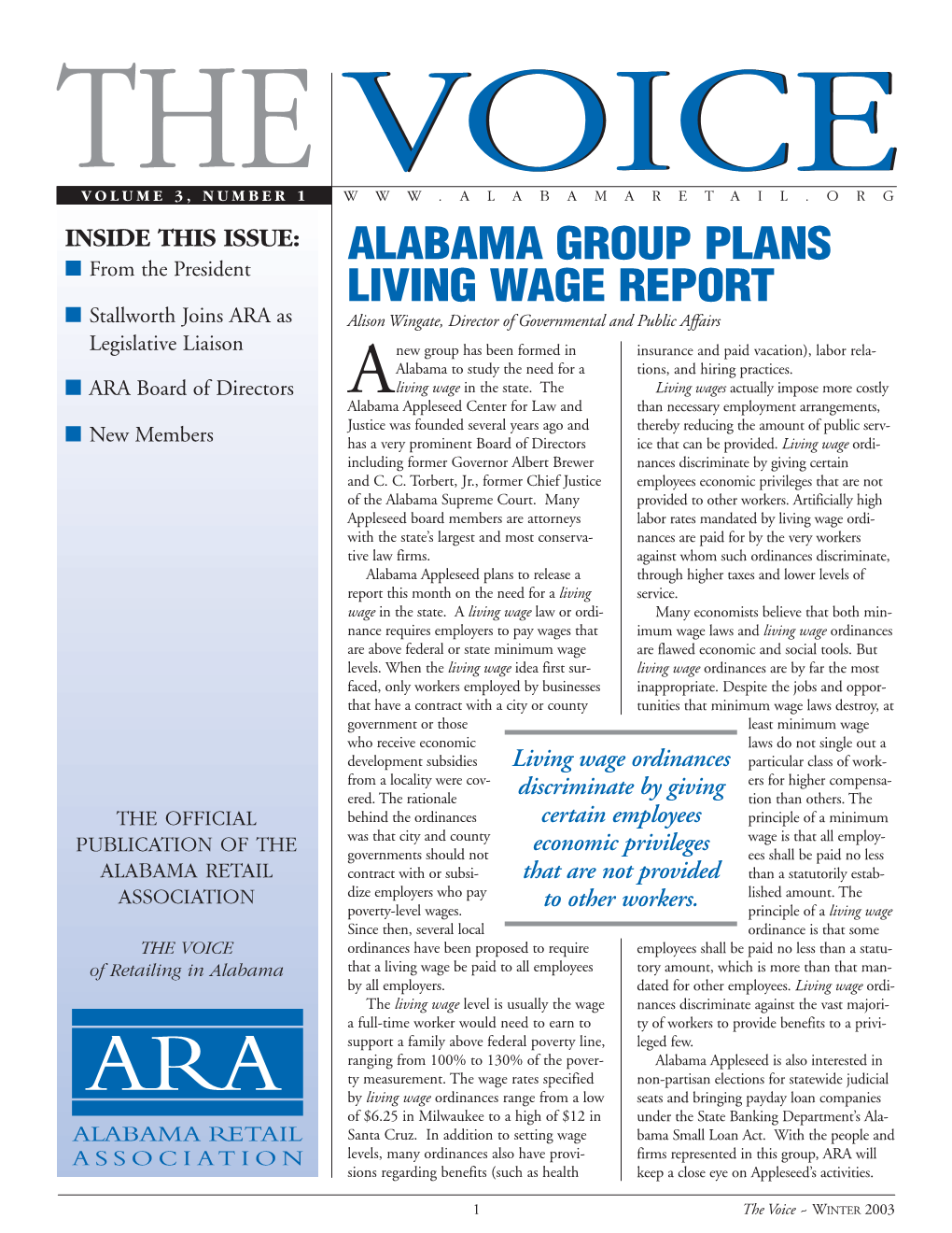 Alabama Group Plans Living Wage Report