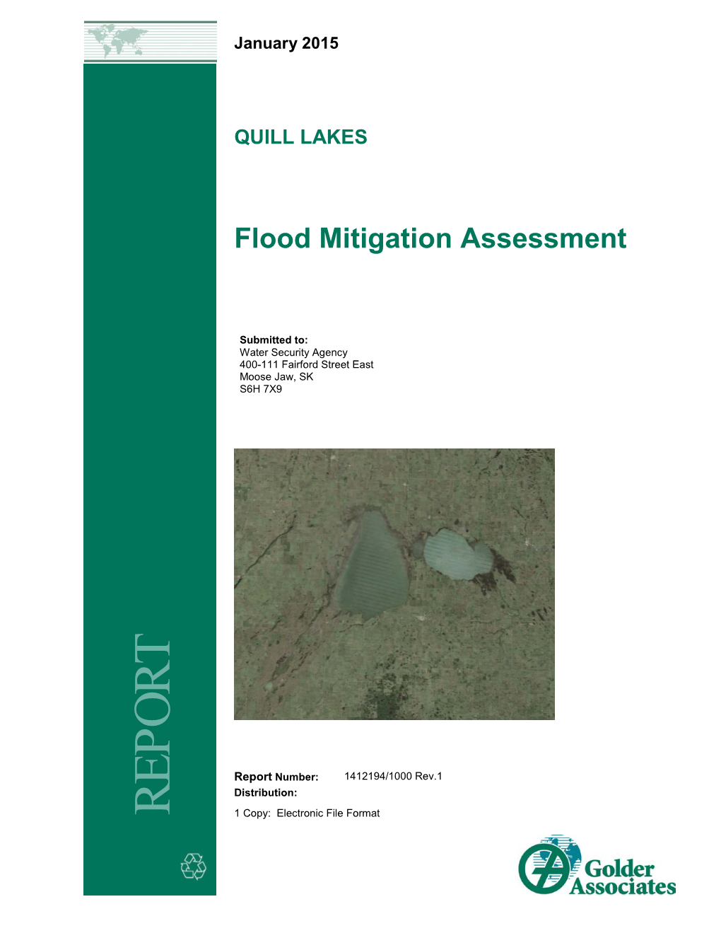 Golder Report-Quill Lakes Flood Mitigation (FINAL).Pdf