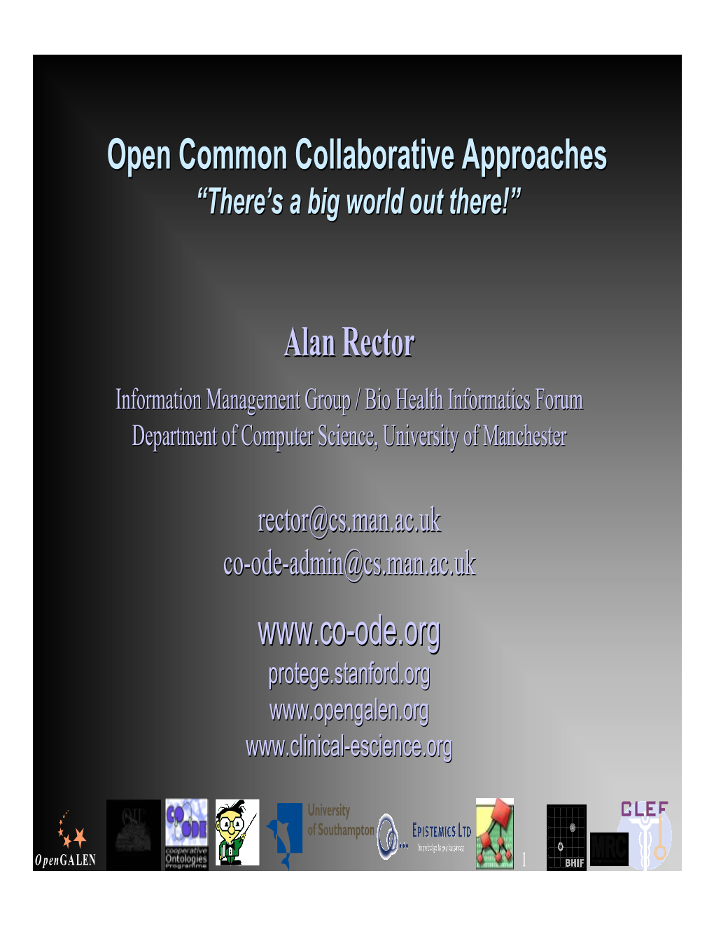 Open Common Collaborative Approaches