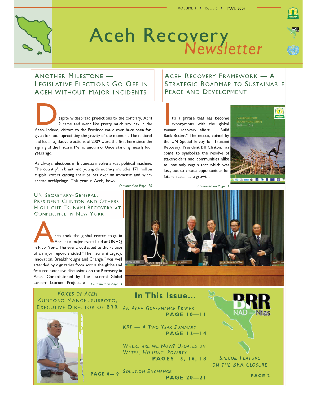 Aceh Recovery Newsletter