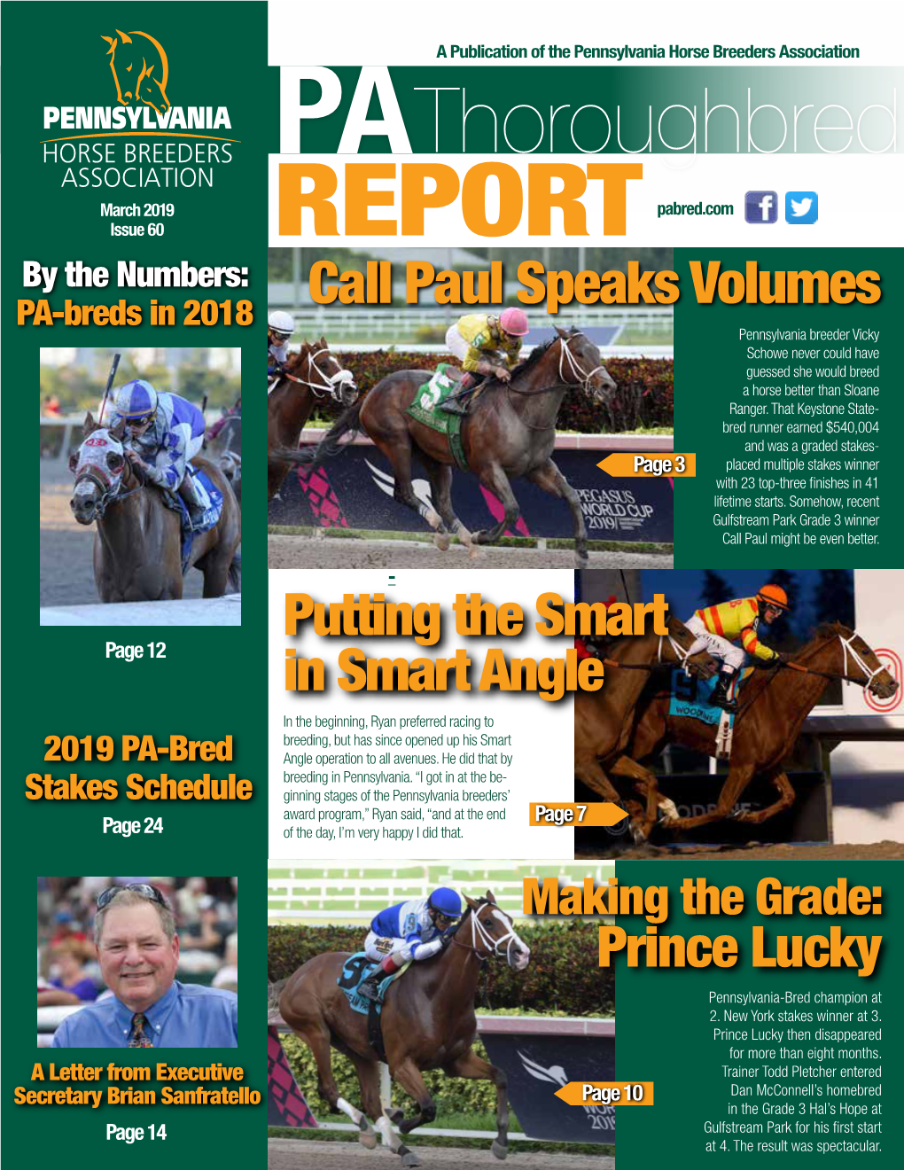Thoroughbred Pabred.Com March 2019 Pabred.Com Issue 60 REPORT