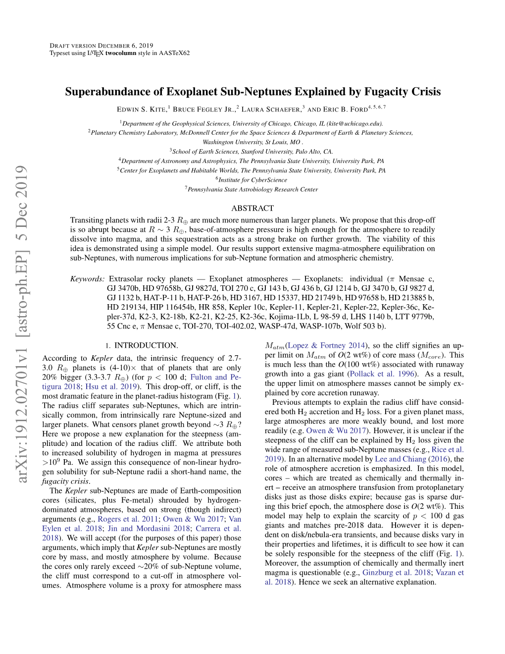 Superabundance of Exoplanet Sub-Neptunes Explained by Fugacity Crisis