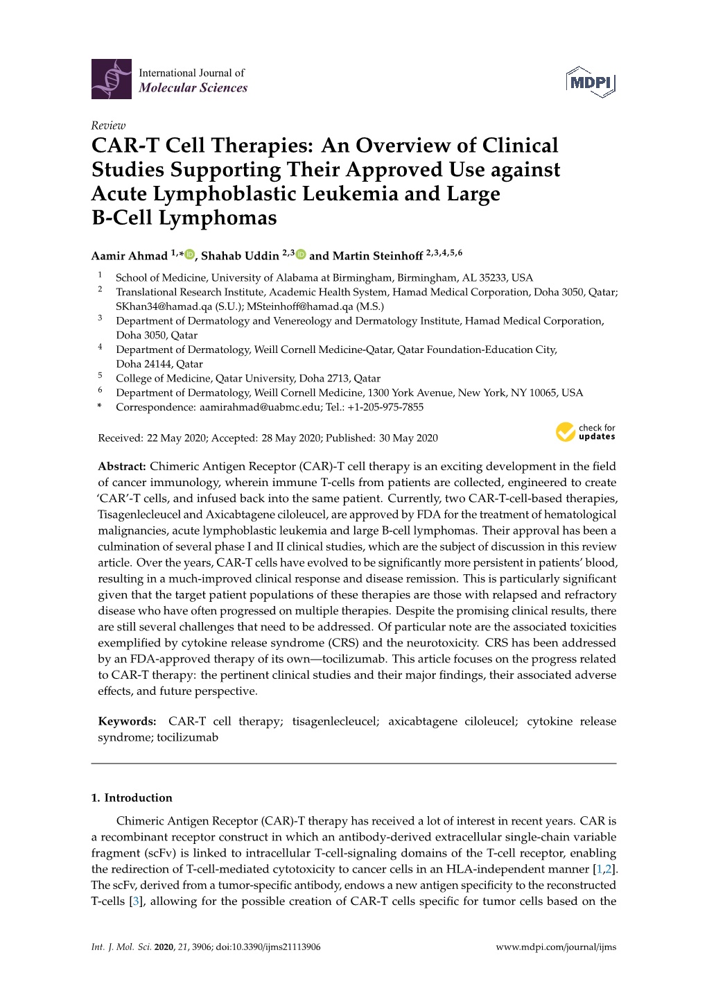 CAR-T Cell Therapies: an Overview of Clinical Studies Supporting Their Approved Use Against Acute Lymphoblastic Leukemia and Large B-Cell Lymphomas