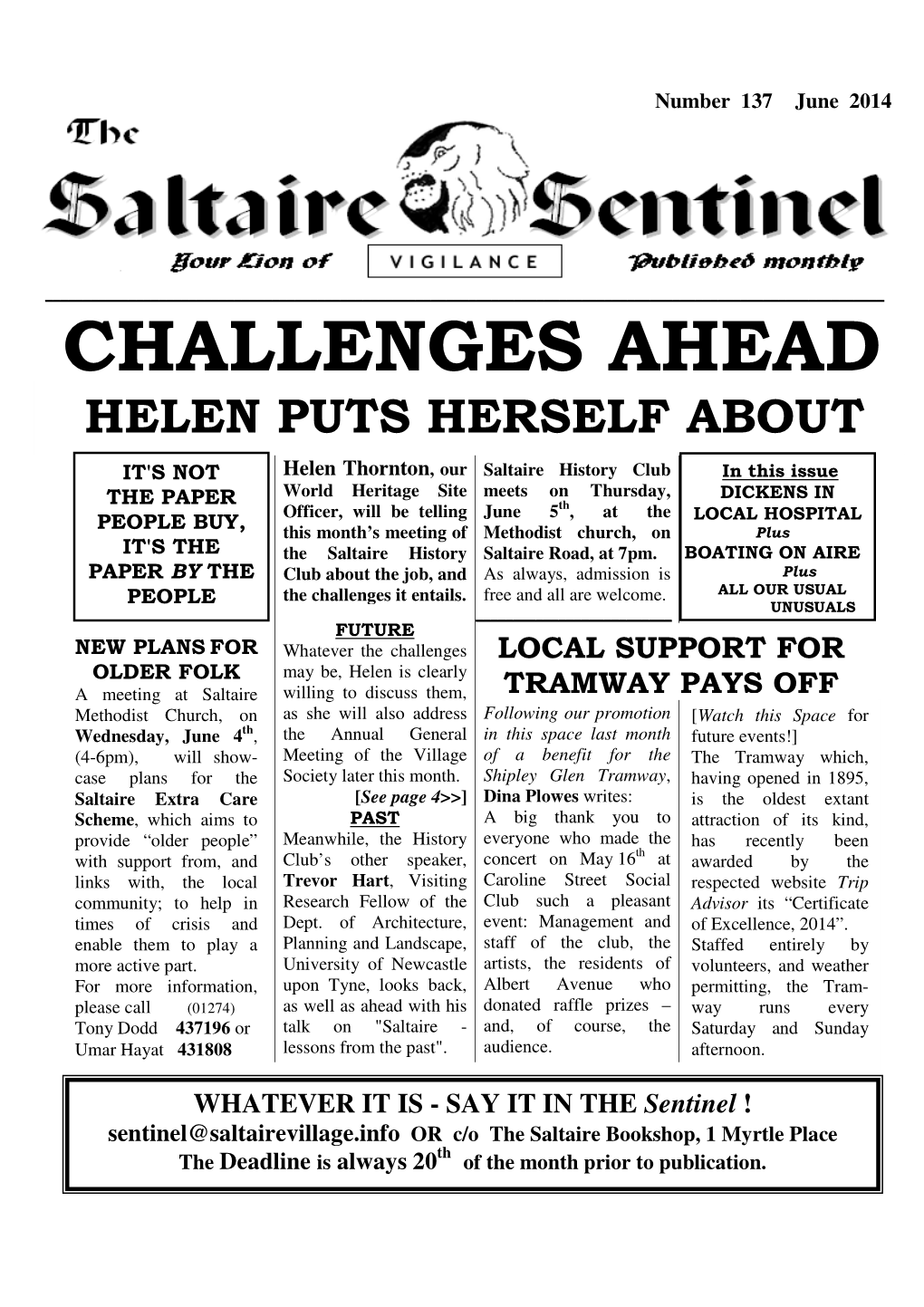 Sentinel, June 2014