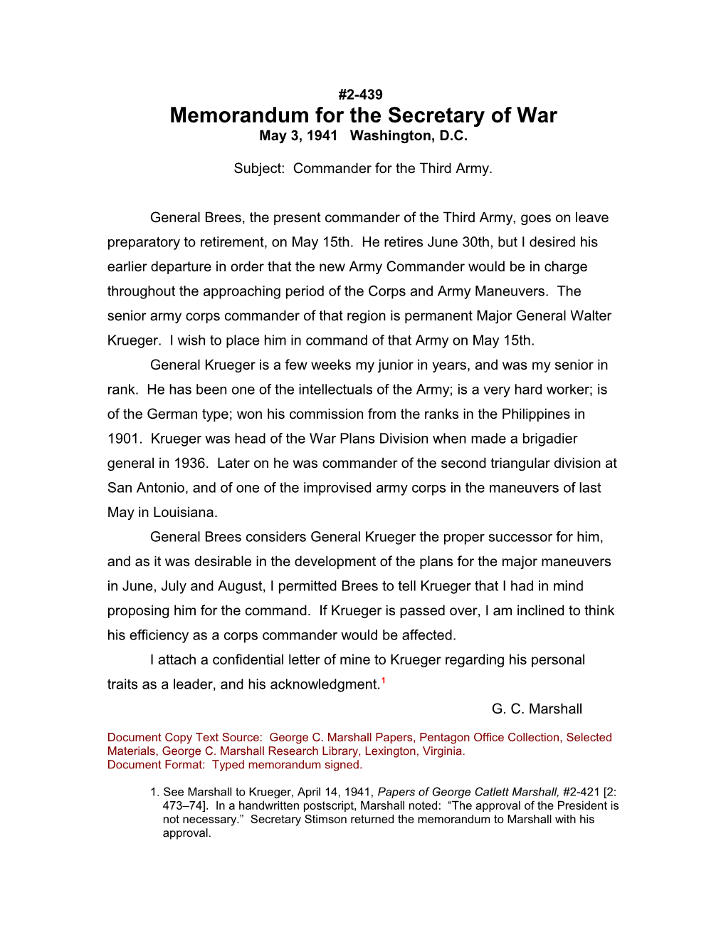 Memorandum for the Secretary of War s3