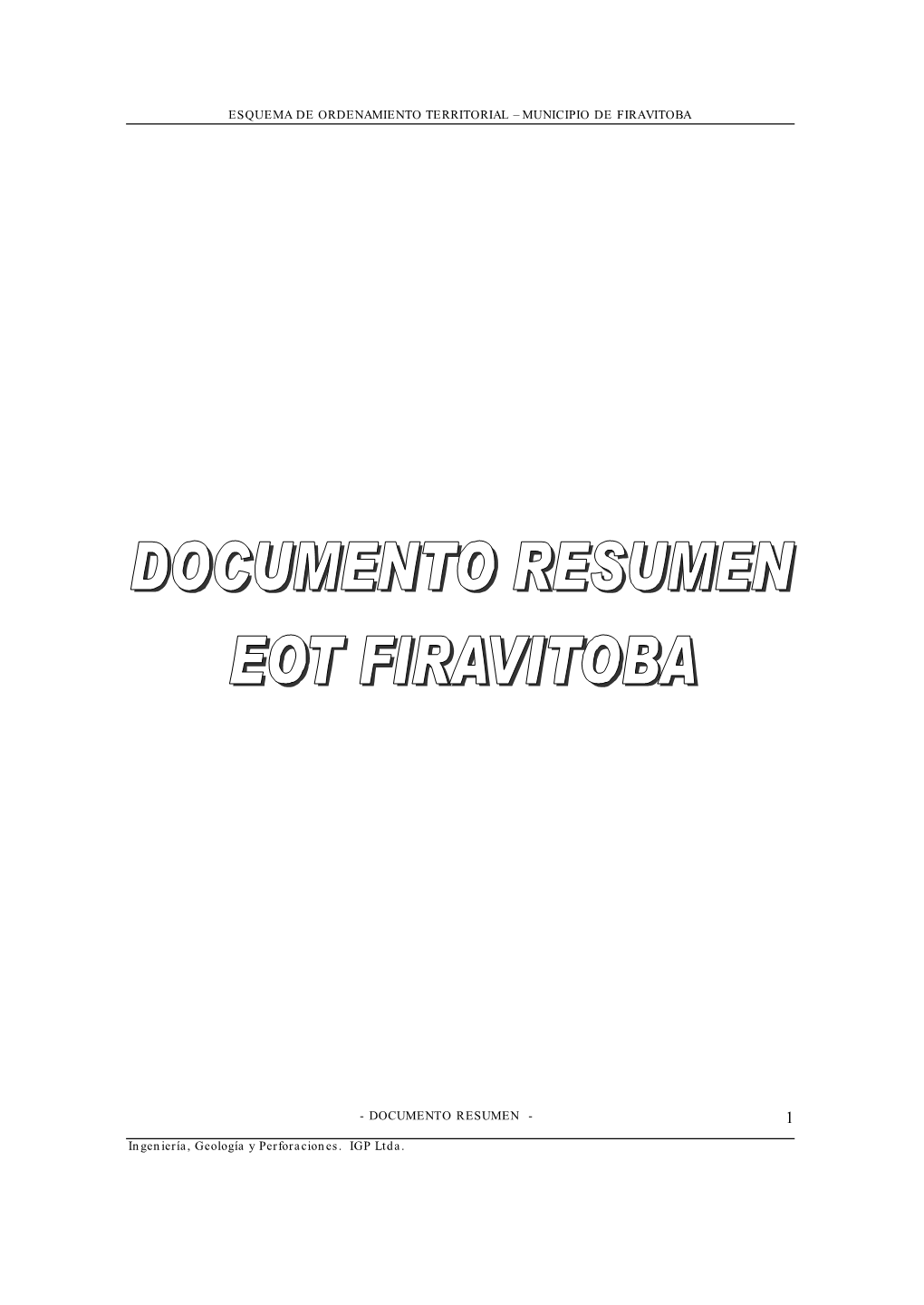 Documento Resúmen