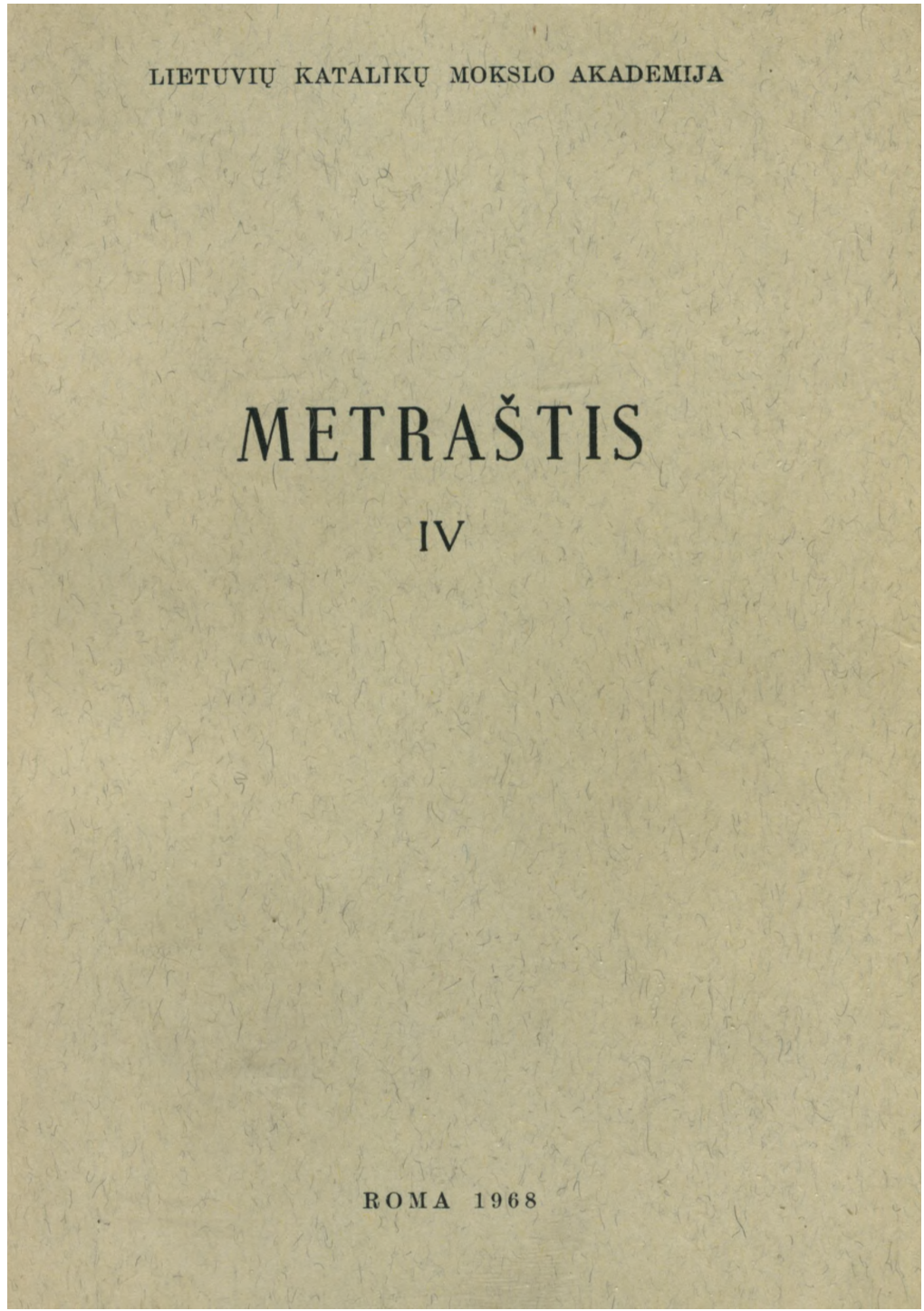 LKMA-Metrastis-IV-1968.Pdf