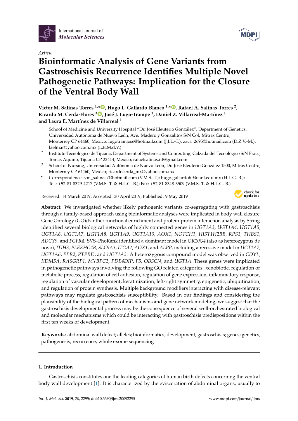 Bioinformatic Analysis of Gene Variants From