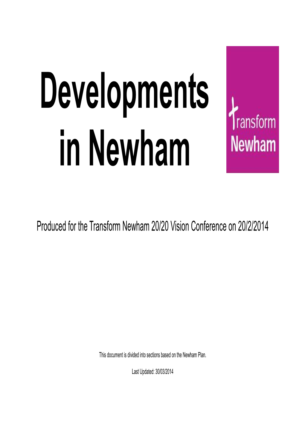 Developments in Newham