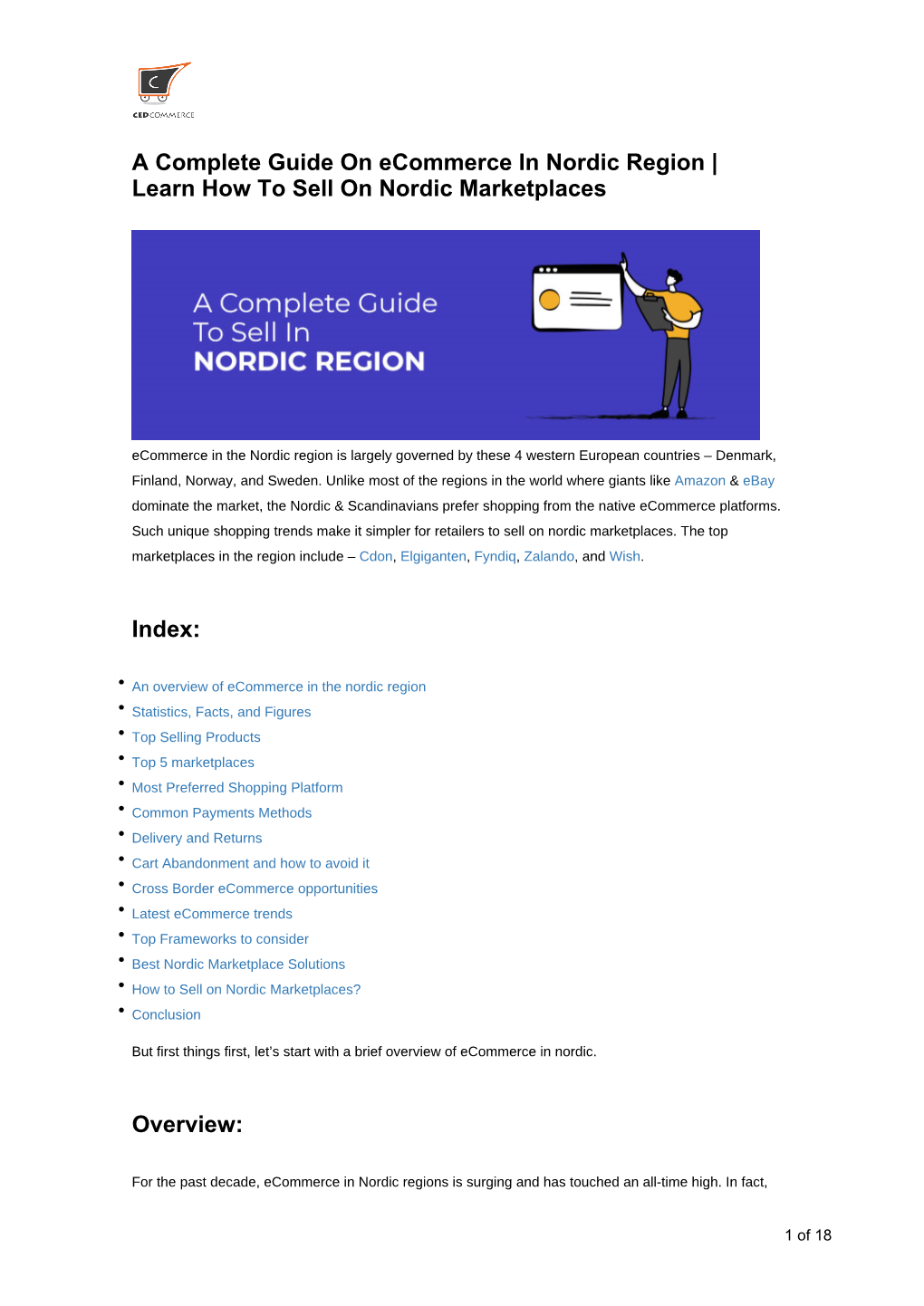 A Complete Guide on Ecommerce in Nordic Region | Learn How to Sell on Nordic Marketplaces