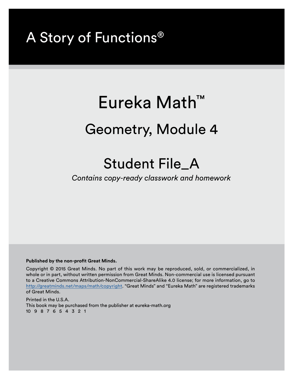 Eureka Math™ Geometry, Module 4