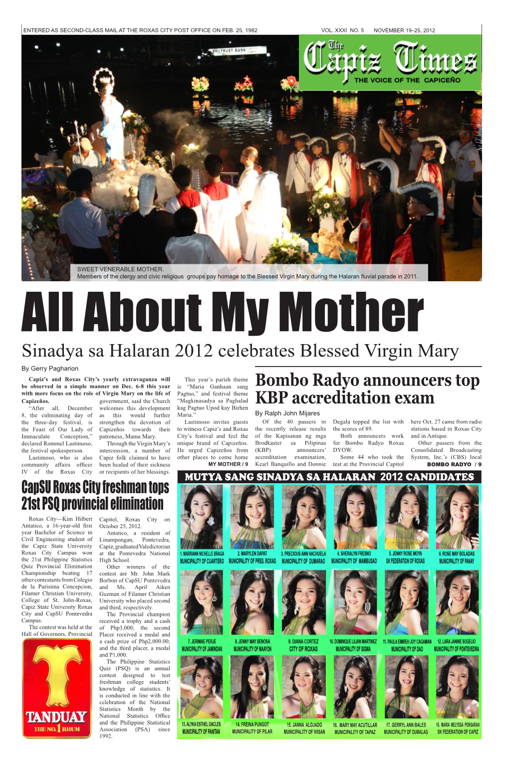 Sinadya Sa Halaran 2012 Celebrates Blessed Virgin Mary