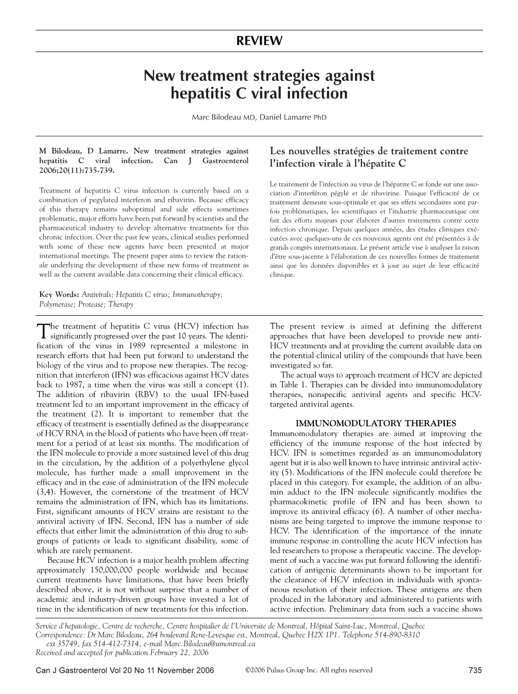 New Treatment Strategies Against Hepatitis C Viral Infection