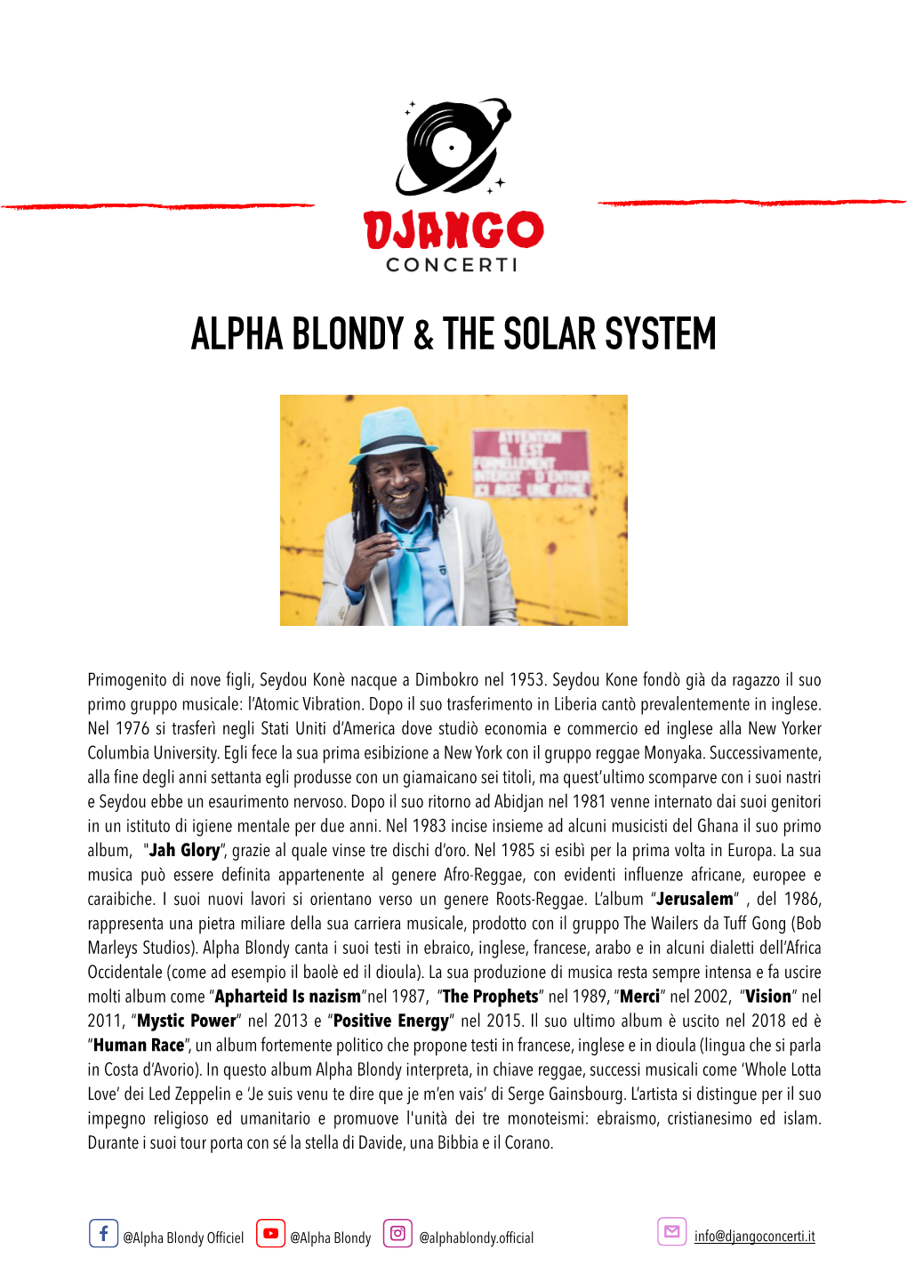 Alpha Blondy & the Solar System