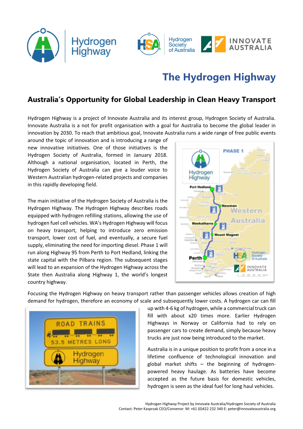 The Hydrogen Highway