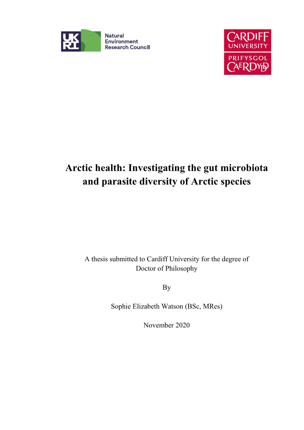Investigating the Gut Microbiota and Parasite Diversity of Arctic Species