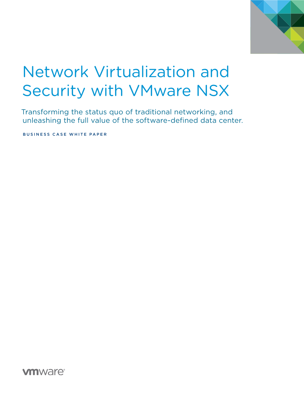 Network Virtualization and Security with Vmware NSX