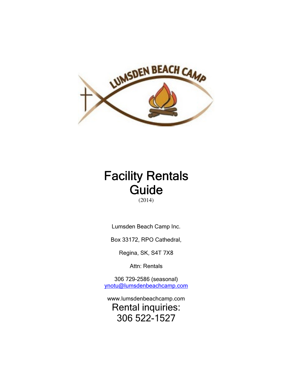 Facility Rentals Facility Rentals Guide