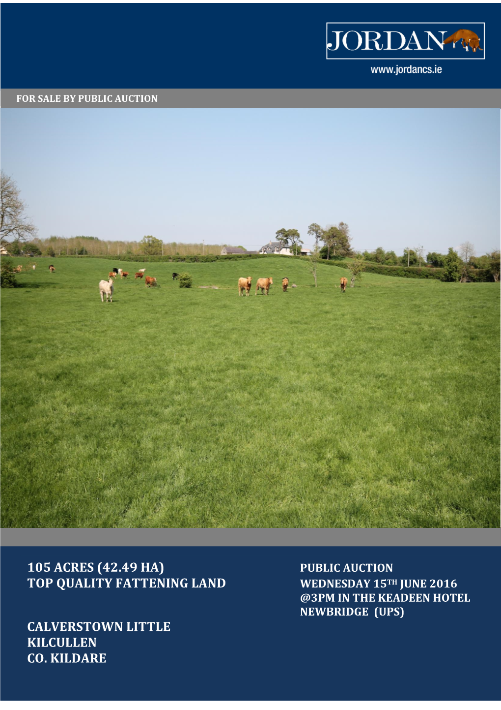 105 Acres (42.49 Ha) Top Quality Fattening Land Calverstown Little Kilcullen Co. Kildare