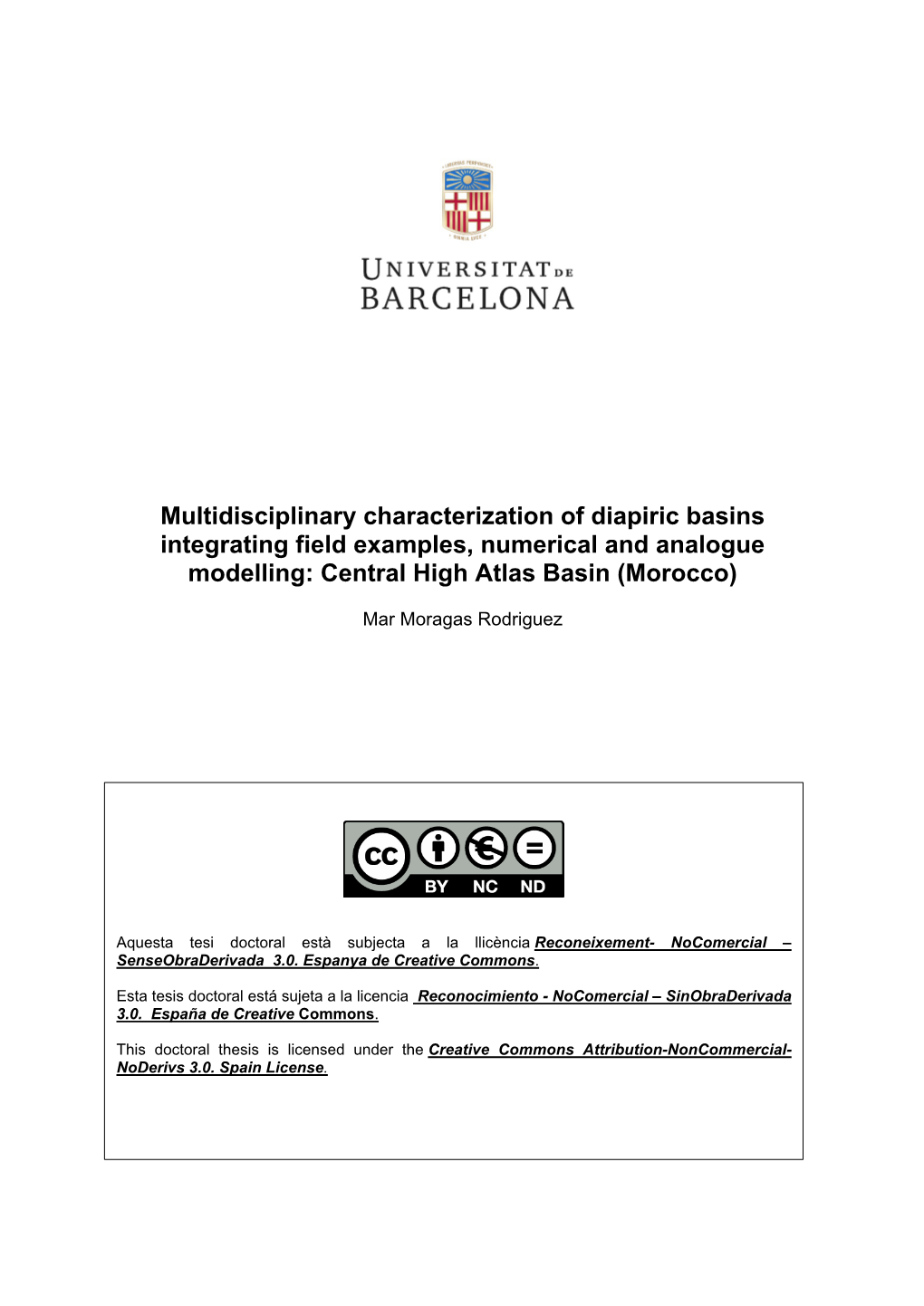 Multidisciplinary Characterization of Diapiric Basins Integrating Field Examples, Numerical and Analogue Modelling: Central High Atlas Basin (Morocco)