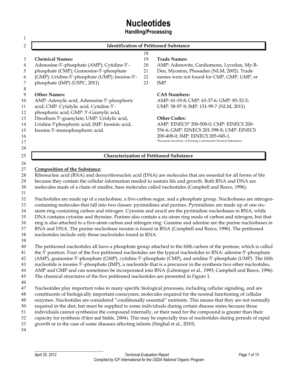 Technical Evaluation Report (2012) (PDF)