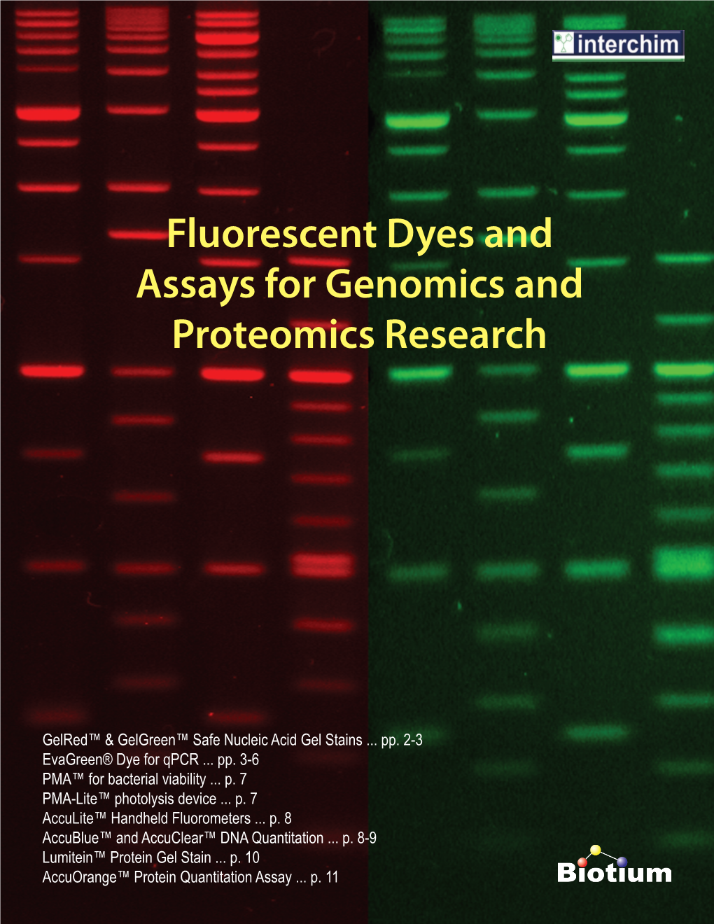 Fluorescent Dyes and Assays for Genomics and Proteomics Research