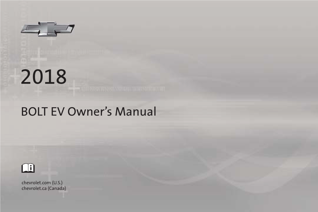 2018 Chevrolet Bolt EV Owner's Manual