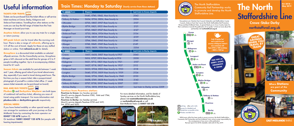 Useful Information Community Rail Partnership Works