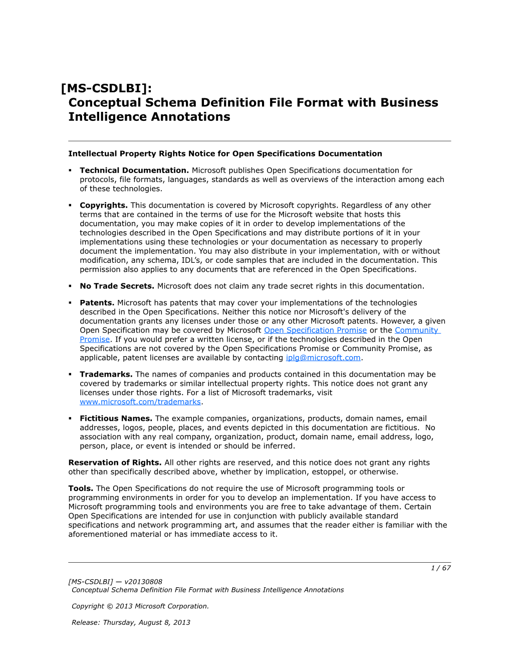 Intellectual Property Rights Notice for Open Specifications Documentation s90