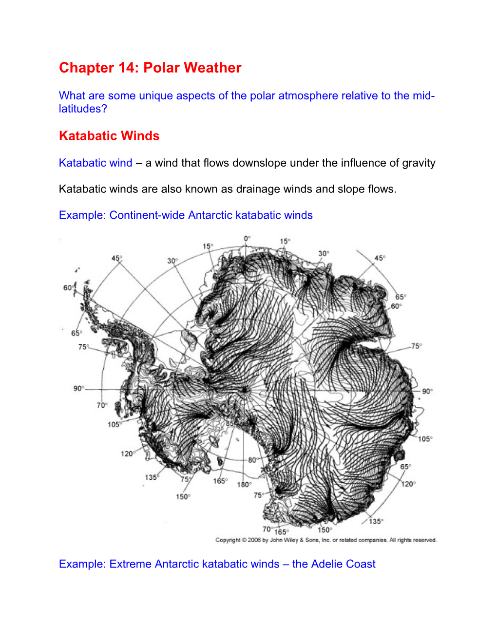 Chapter 14: Polar Weather