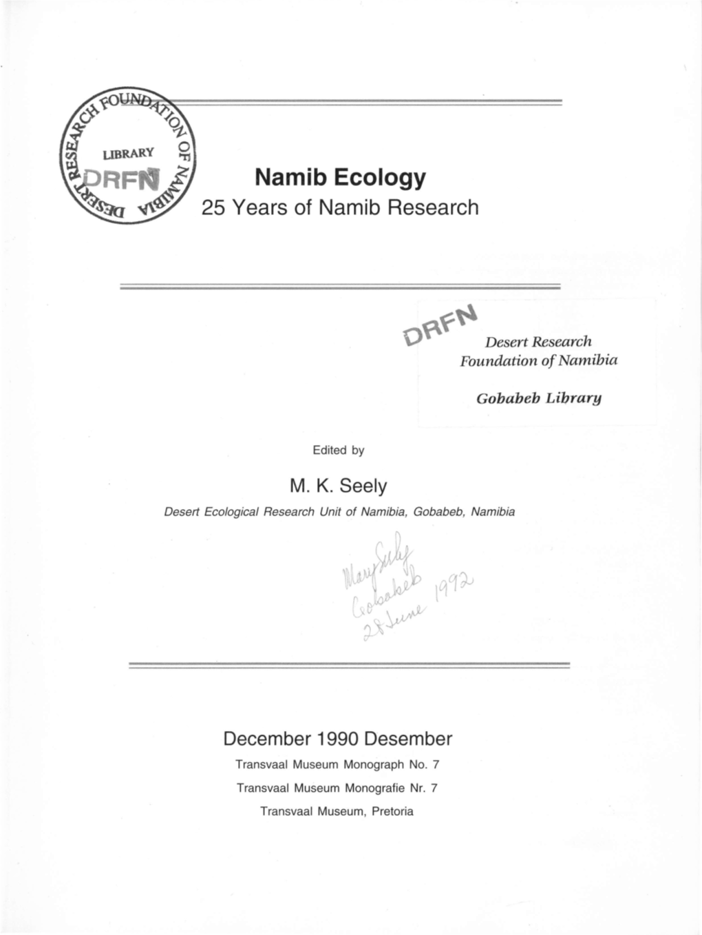 Food and Habitat Use by Three Tenebrionid Beetles (Coleoptera) in a Riparian Desert Environment