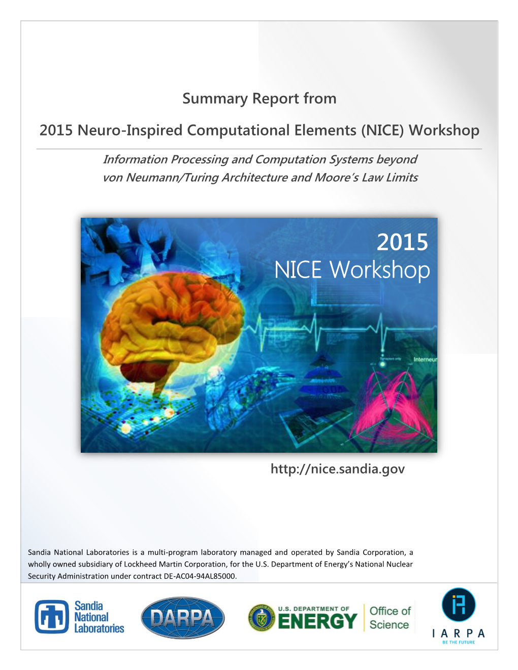 NICE Workshop 2015