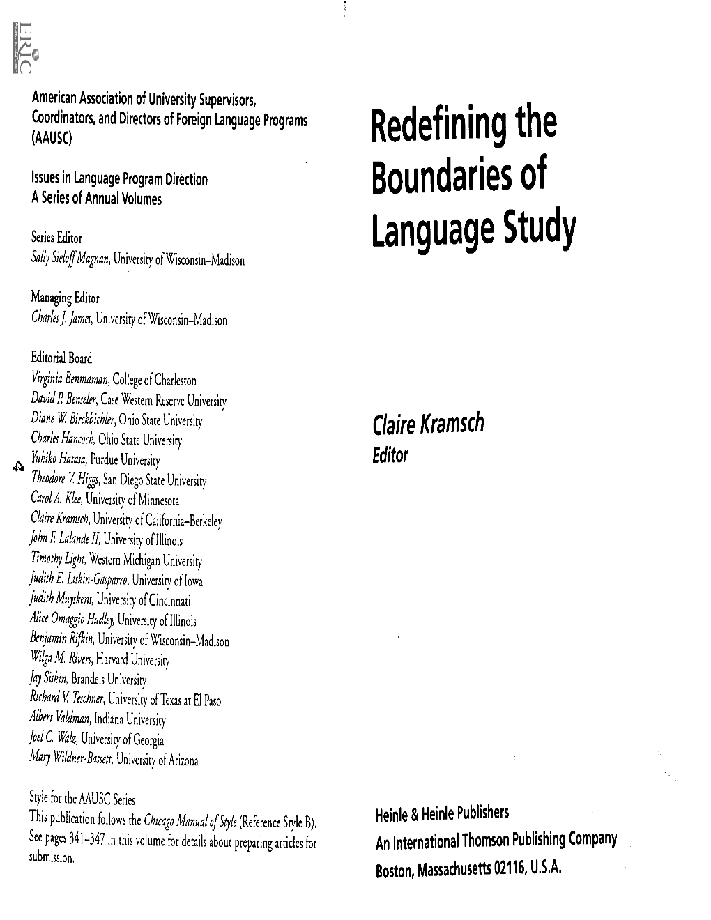 The Foreign Language Classroom As a Multilingual Speech