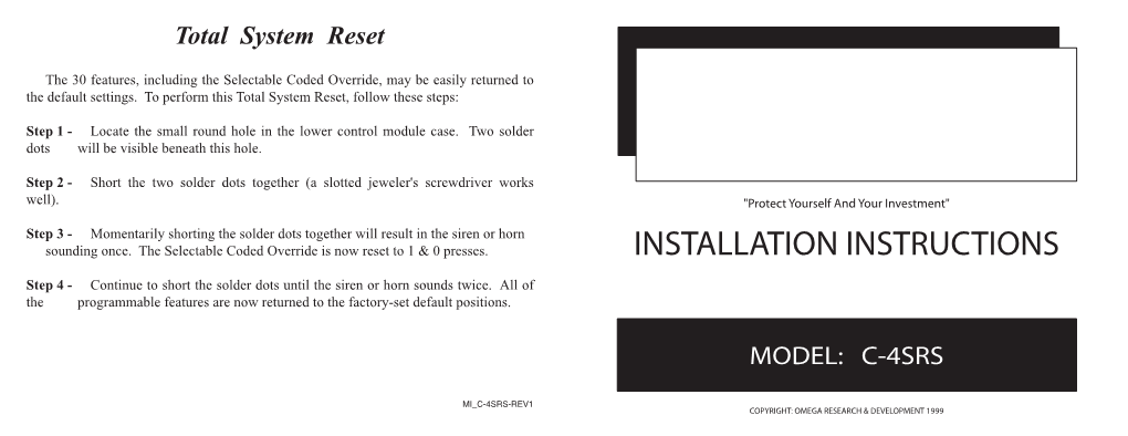 Installation Instructions