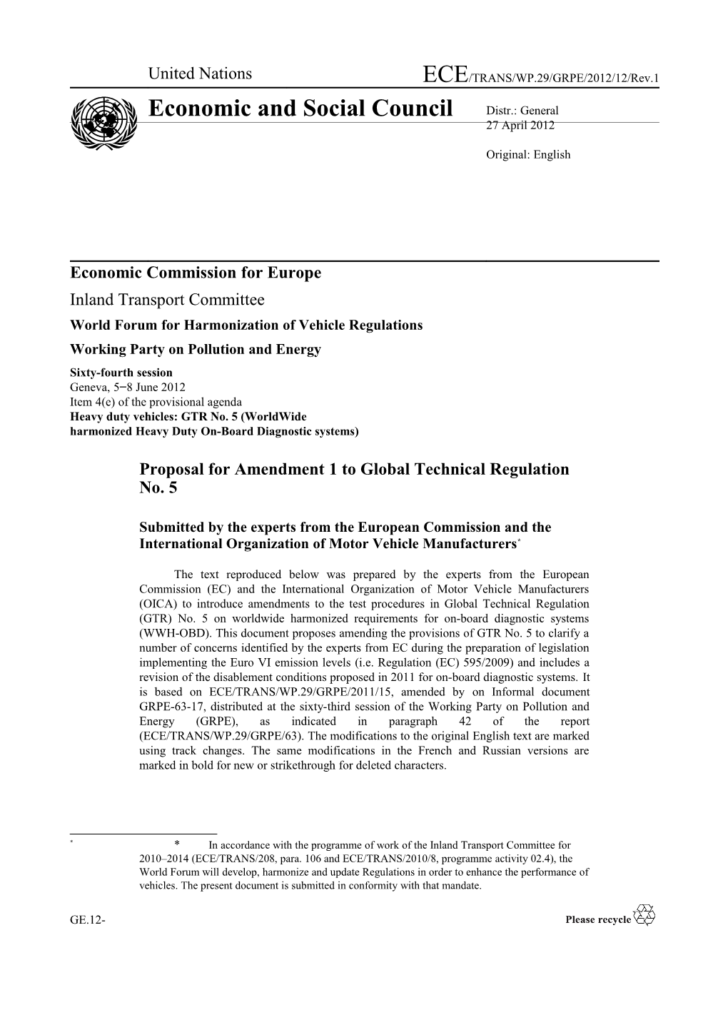 ECE/TRANS/WP.29/GRPE/2012/12/Rev.1