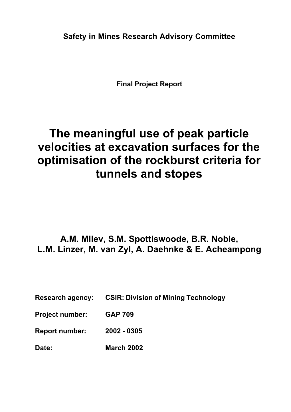 GAP 709A Report.Pdf