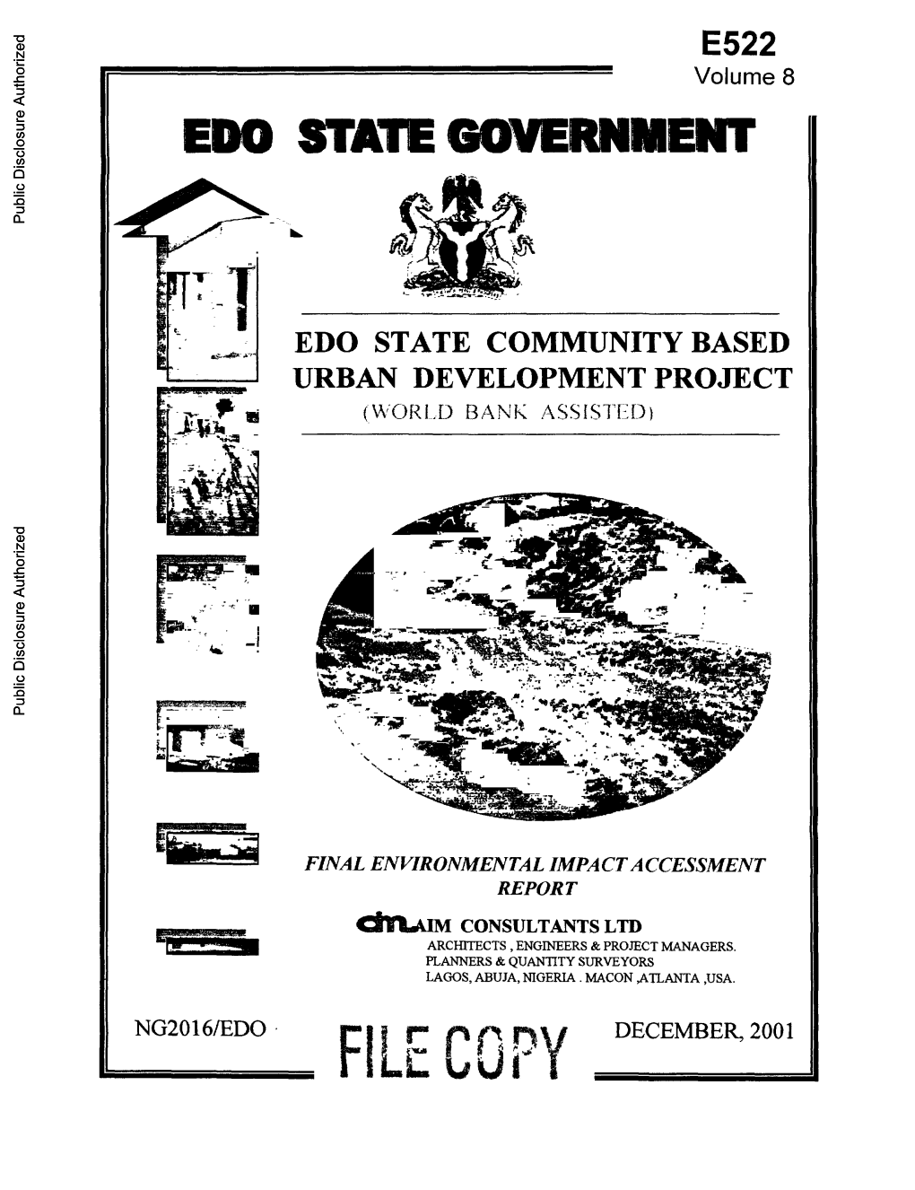 EDO STATE GOVERNMENT Public Disclosure Authorized