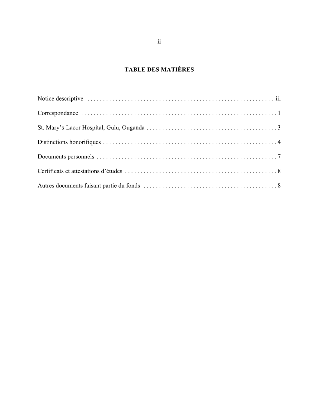 Instruments De Recherche\T\Teasdale, Lucille and Piero Corti R5335