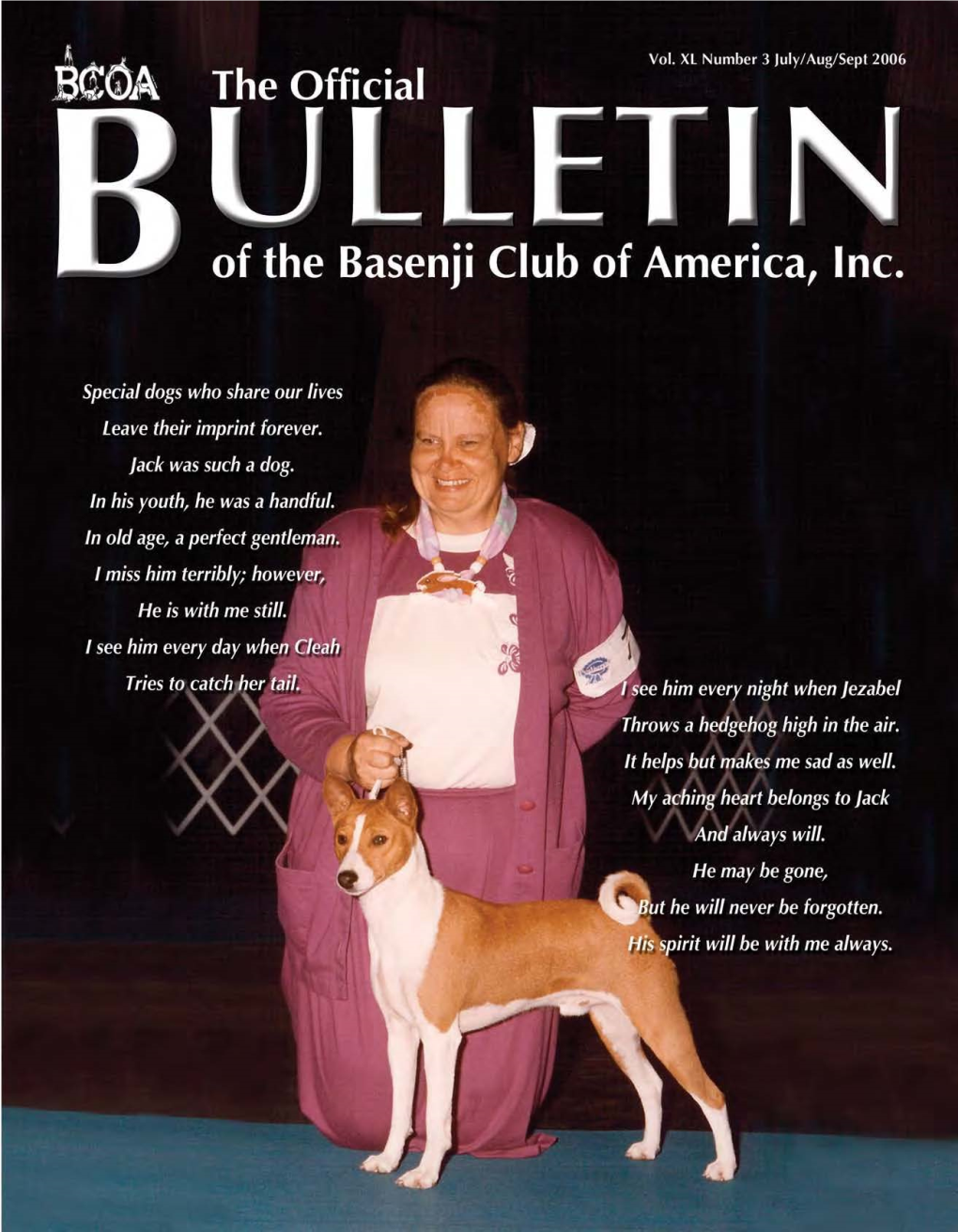 BCOA Bulletin July-August-September 2006