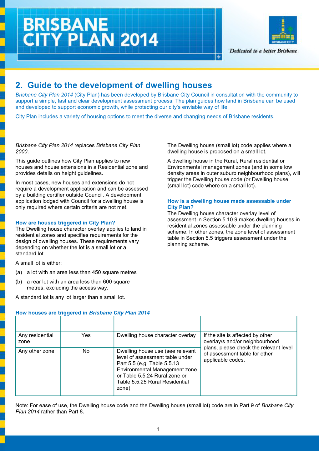 2. Guide to the Development of Dwelling Houses s1