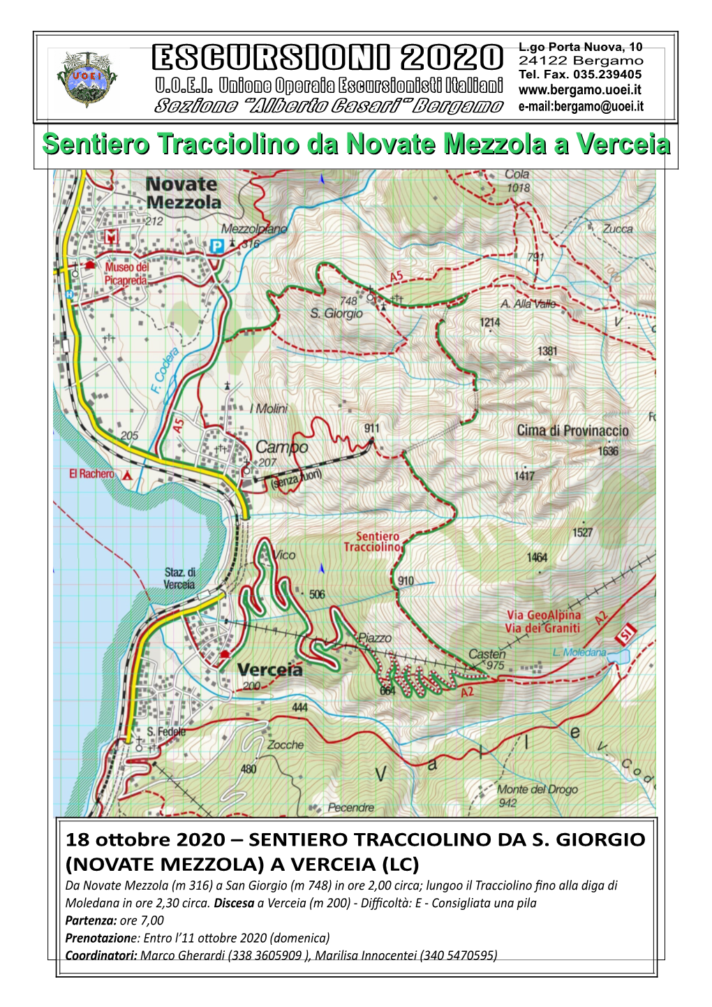 Sentiero Tracciolino Da Novate Mezzola a Verceia