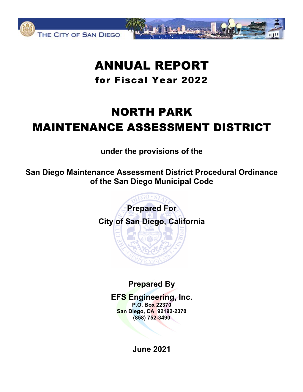 ANNUAL REPORT for Fiscal Year 2022