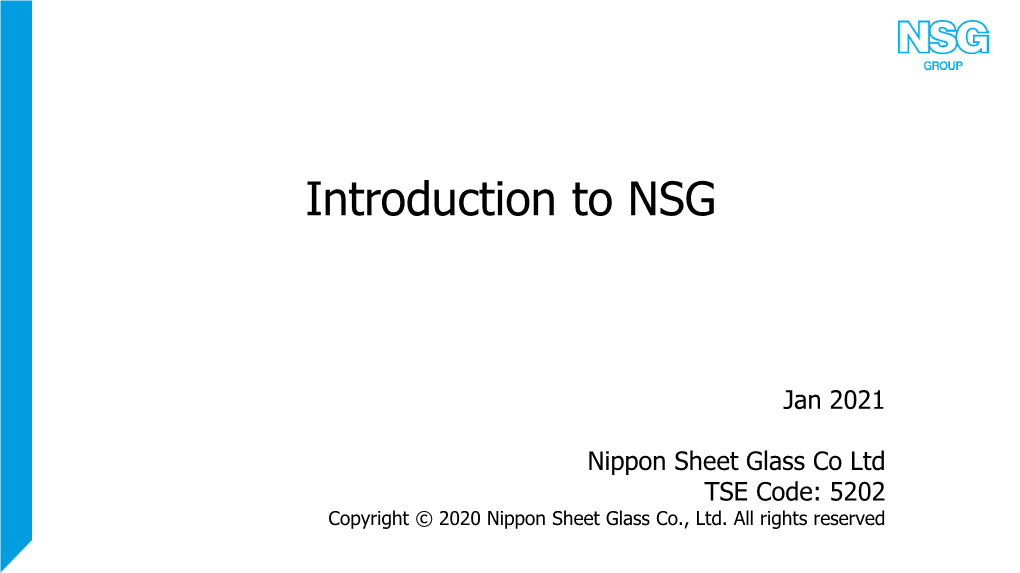 Introduction to NSG